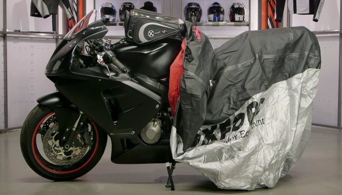 Housse De Moto,Housse Protection pour Moto L XL Size Moto Demi Couverture Universelle 210T extérieure étanche Anti-poussière Pluie poussière UV Protecteur de Moto Bike Color : L